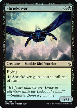 Shriekdiver 103/264 - Foil War of the Spark Foil Singles (Español)