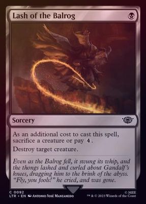 Lash of the Balrog 0092 - Foil The Lord of the Rings: Tales of Middle-Earth Foil Singles