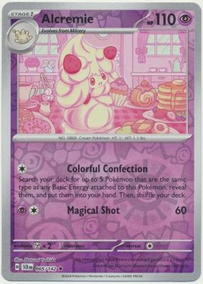 Alcremie - 065/142 - Reverse Holo Rare Scarlet &amp; Violet: Stellar Crown Reverse Singles