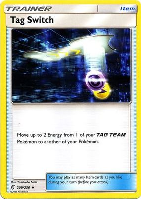 Tag Switch - 209/236 - Uncommon Sun &amp; Moon: Unified Minds Singles