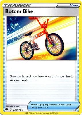 Rotom Bike - 063/073 - Uncommon Champion&#39;s Path Singles