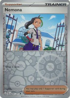 Nemona - 082/091 - Common Reverse Holo Scarlet &amp; Violet: Paldean Fates Reverse Holo Singles