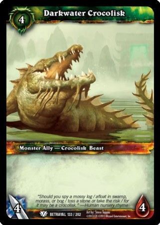 Darkwater Crocolisk - 133/202 - Common WoW: Betrayal of the Guardian