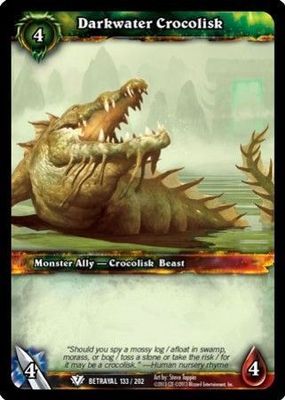 Darkwater Crocolisk - 133/202 - Common WoW: Betrayal of the Guardian