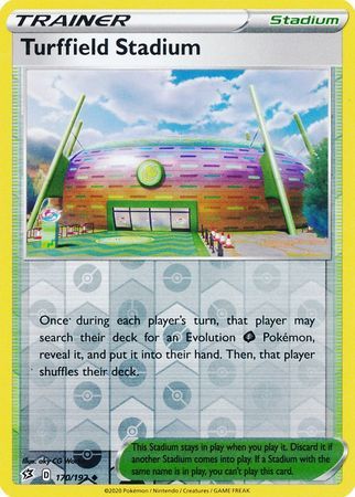 Turffield Stadium - 170/192 - Uncommon Reverse Holo Sword &amp; Shield: Rebel Clash Reverse Holo Singles