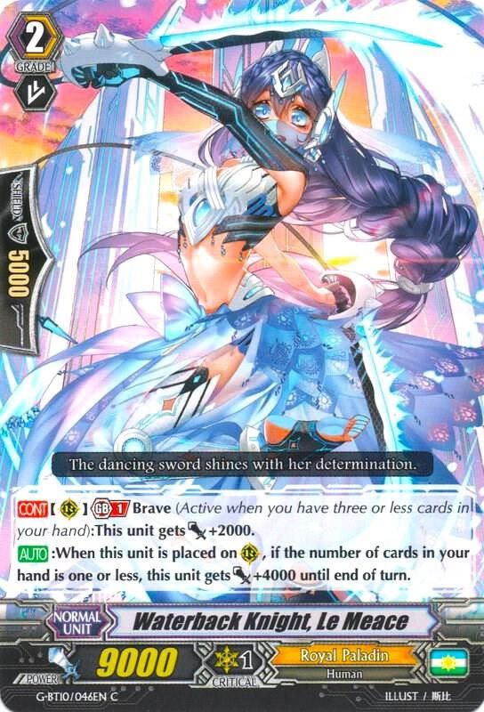 SH Waterback Knight, Le Meace - Raging Clash of the Blade Fangs (G-BT10) Raging Clash of the Blade Fangs