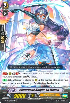 SH Waterback Knight, Le Meace - Raging Clash of the Blade Fangs (G-BT10) Raging Clash of the Blade Fangs