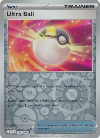 Ultra Ball - 196/198 - Uncommon Reverse Holo Scarlet &amp; Violet (Base Set) Reverse Holo Singles