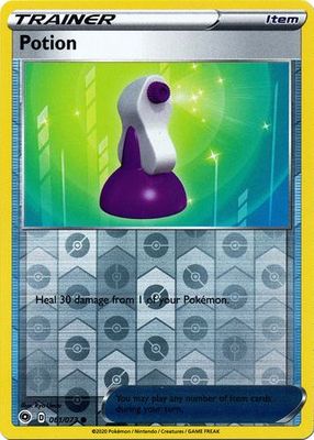 Potion - 061/073 - Common Reverse Holo Champion&#39;s Path Reverse Holo Singles