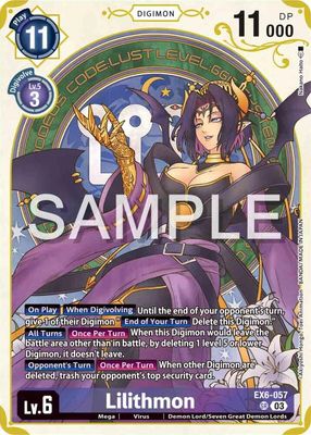 SH Lilithmon (Premium Heroines Set) - Infernal Ascension (EX06) Infernal Ascension Foil