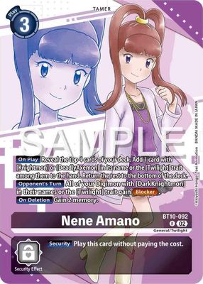 SJ Nene Amano (Premium Heroines Set) - Xros Encounter (BT10) Xros Encounter