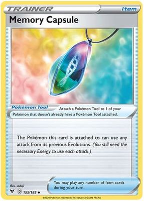 Memory Capsule - 155/185 - Uncommon Sword &amp; Shield: Vivid Voltage Singles