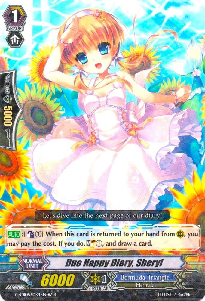 SH Duo Happy Diary, Sheryl (White) - G-CB05: Prismatic Divas (G-CB05) G-CB05: Prismatic Divas