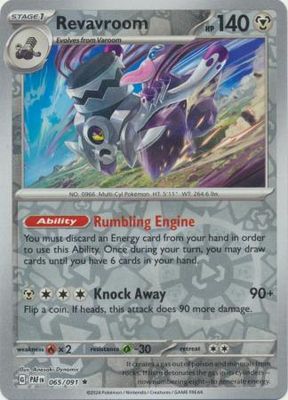 Revavroom - 065/091 - Holo Rare Reverse Holo Scarlet &amp; Violet: Paldean Fates Reverse Holo Singles