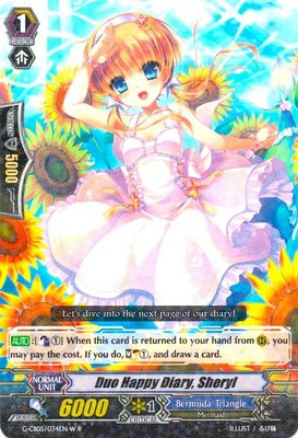 SH Duo Happy Diary, Sheryl (White) - G-CB05: Prismatic Divas (G-CB05) G-CB05: Prismatic Divas