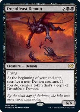 GA Dreadfeast Demon - Innistrad: Crimson Vow (VOW) Innistrad: Crimson Vow Foil