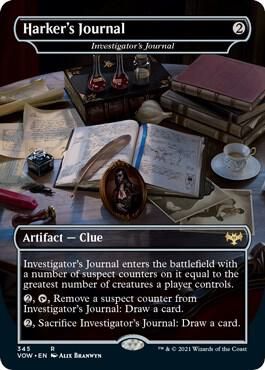 GA Harker&#39;s Journal - Investigator&#39;s Journal - Innistrad: Crimson Vow (VOW) Innistrad: Crimson Vow Foil