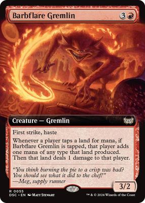 GA Barbflare Gremlin (Extended Art) - Commander: Duskmourn: House of Horror (DSC) Commander: Duskmourn: House of Horror