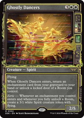 GA Ghostly Dancers (Showcase) - Duskmourn: House of Horror (DSK) Duskmourn: House of Horror Foil