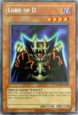 Lord of D. - RP01-EN086 - Rare - Reprint Retro Pack: 2020 Reprint (RP01) Singles
