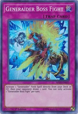 Generaider Boss Fight - MYFI-EN037 - Super Rare 1st Edition Mystic Fighters Singles (espanol)