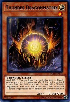 Thunder Dragonmatrix - SOFU-EN018 - Rare Unlimited Soul Fusion Unlimited Singles (espanol)
