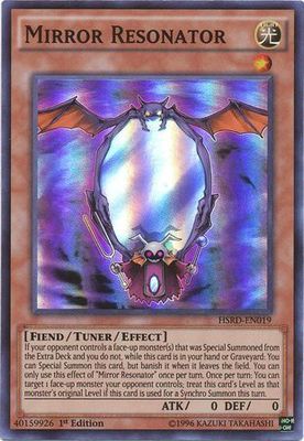 Mirror Resonator - HSRD-EN019 - Super Rare 1st Edition High-Speed Riders 1st Edition Singles