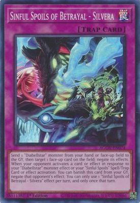 Sinful Spoils of Betrayal - Silvera - AGOV-EN074 - Super Rare 1st Edition Age of Overlord 1st Edition Singles (espanol)