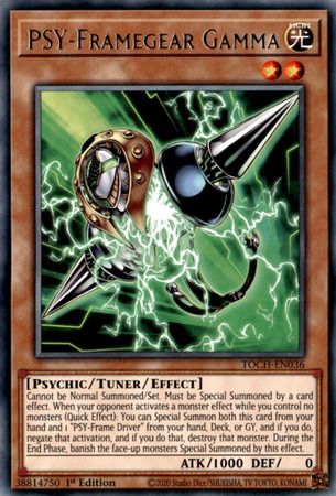 PSY-Framegear Gamma - TOCH-EN036 - Rare 1st Edition Toon Chaos 1st Edition Singles