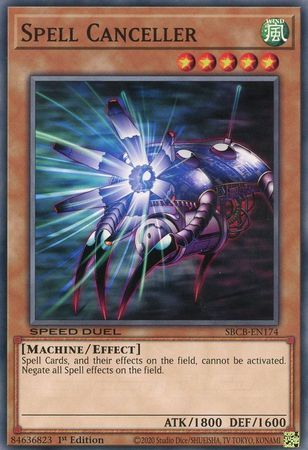 Spell Canceller - SBCB-EN174 - Common 1st Edition (Yellow Tab) Speed Duel Battle City Box 1st Edition Singles