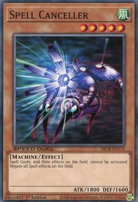 Spell Canceller - SBCB-EN174 - Common 1st Edition (Yellow Tab) Speed Duel Battle City Box 1st Edition Singles
