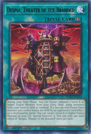 Despia, Theater of the Branded - MP22-EN154 - Rare 1st Edition 2022 Mega-Tin: Pharaoh&#39;s Gods 1st Edition Singles (espanol)