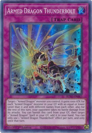 Armed Dragon Thunderbolt - BLVO-EN067 - Super Rare 1st Edition Blazing Vortex 1st Edition Singles