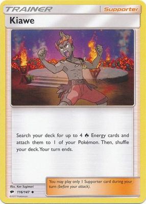 Kiawe - 116/147 - Uncommon Sun &amp; Moon: Burning Shadows Singles