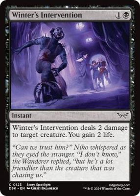 Winter&#39;s Intervention 123 Duskmourn: House of Horror Singles (Español)