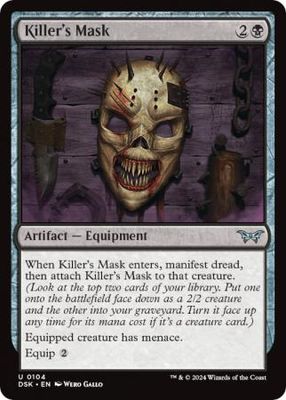 Killer&#39;s Mask 104 Duskmourn: House of Horror Singles
