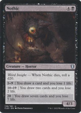 Nothic 138/361 - Commander Legends: Battle for Baldur&#39;s Gate Singles (Español)