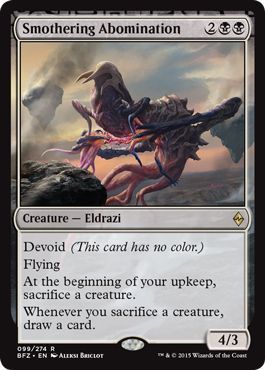 Smothering Abomination 099/274 - Battle for Zendikar Singles