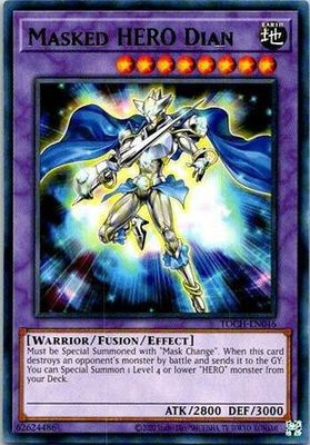 Masked HERO Dian - TOCH-EN046 - Rare Unlimited Toon Chaos Unlimited Singles