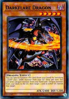 Darkflare Dragon - TOCH-EN032 - Rare Unlimited Toon Chaos Unlimited Singles