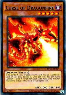 Curse of Dragonfire - TOCH-EN037 - Rare Unlimited Toon Chaos Unlimited Singles