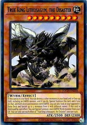 True King Lithosagym, the Disaster - TOCH-EN038 - Rare Unlimited Toon Chaos Unlimited Singles