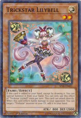Trickstar Lilybell - SP18-EN021 - Starfoil Rare 1st Edition Star Pack VRAINS 1st Edition Starfoil Singles (espanol)