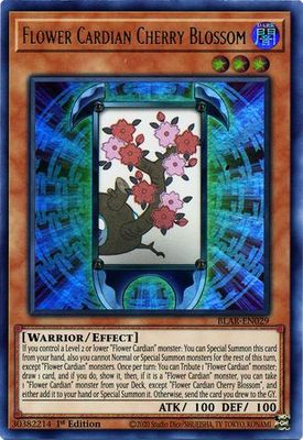 Flower Cardian Cherry Blossom - BLAR-EN029 - Ultra Rare 1st Edition Battles of Legend: Armageddon 1st Edition Singles