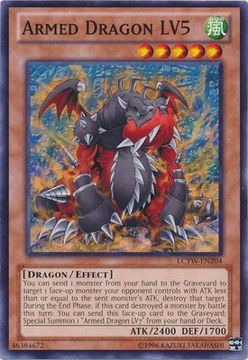 Armed Dragon LV5 - LCYW-EN204 - Common Unlimited Legendary Collection 3: Yugi&#39;s World Unlimited Singles