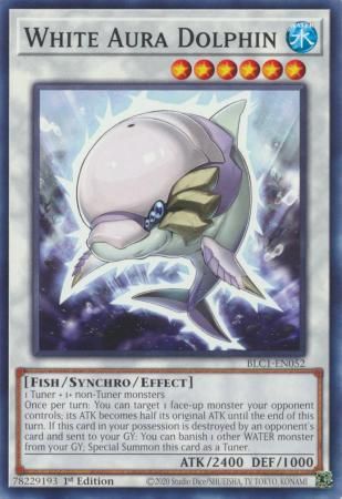 White Aura Dolphin - BLC1-EN052 - Common 1st Edition Battles of Legend: Chapter 1 1st Edition Singles