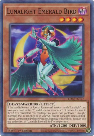 Lunalight Emerald Bird - LDS2-EN127 - Common 1st Edition Legendary Duelists: Season 2 [LDS2] 1st Edition Singles