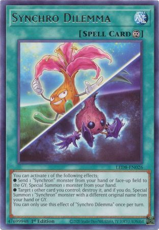 Synchro Dilemma - LED8-EN026 - Rare 1st Edition Legendary Duelists: Synchro Storm 1st Edition Singles (espanol)