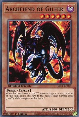Archfiend of Gilfer - SBCB-EN004 - Common 1st Edition Speed Duel Battle City Box 1st Edition Singles