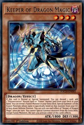 Keeper of Dragon Magic - TOCH-EN041 - Rare 1st Edition Toon Chaos 1st Edition Singles (espanol)